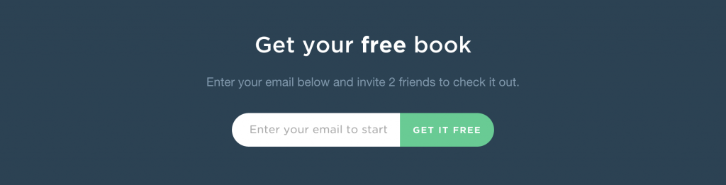 To get the free book, you need to enter your email address