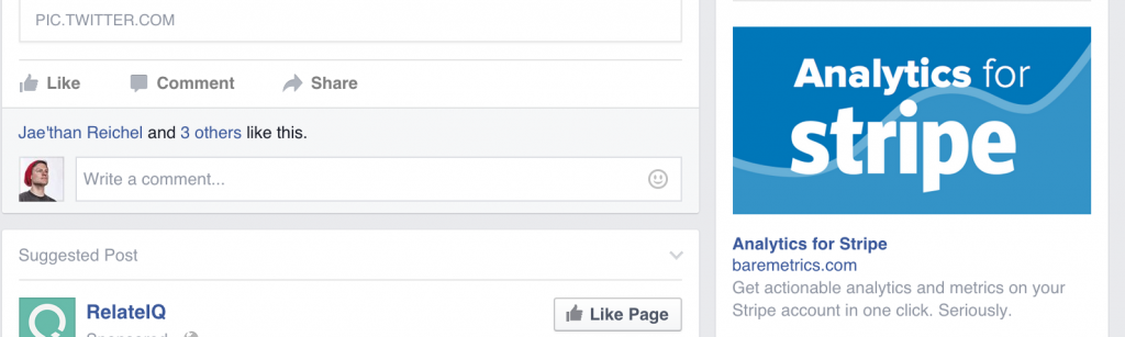 Guess whose website I visited right before going to Facebook?