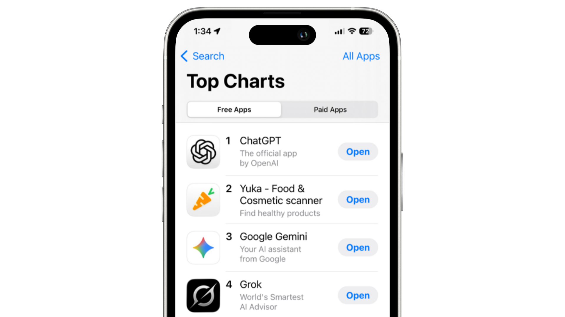 App Store top charts