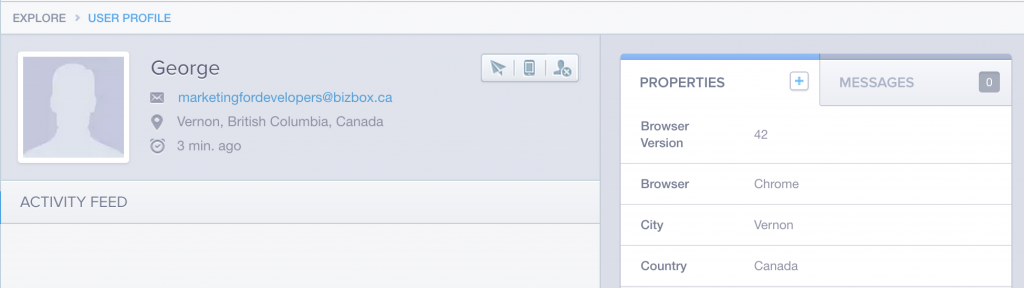 The user's data is sent to your other integrations, like Mixpanel
