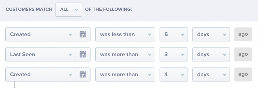 Target specific users by using criteria